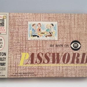 Vintage 1962 Password Game Milton Bradley Company Games for Home